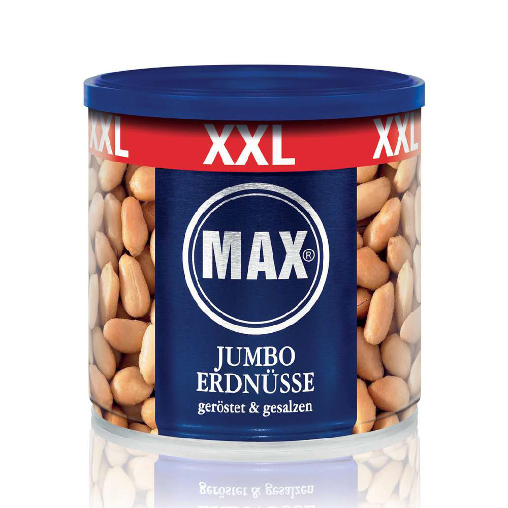 MAX Jumbo Erdnüsse XXL geröstet und gesalzen 450g MHD:30.10.25