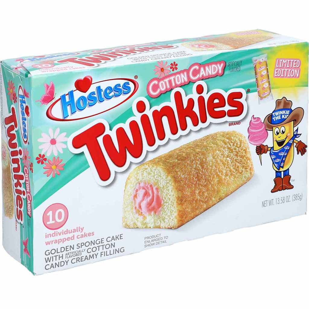 Hostess Twinkies Cotton Candy Creamy Filling 10er 385g MHD:5.1.22