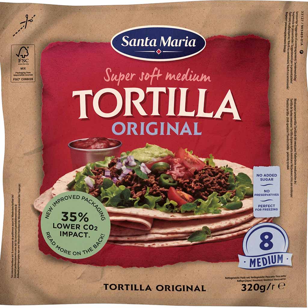 Santa Maria Tortilla Original medium 320g MHD:2.11.24