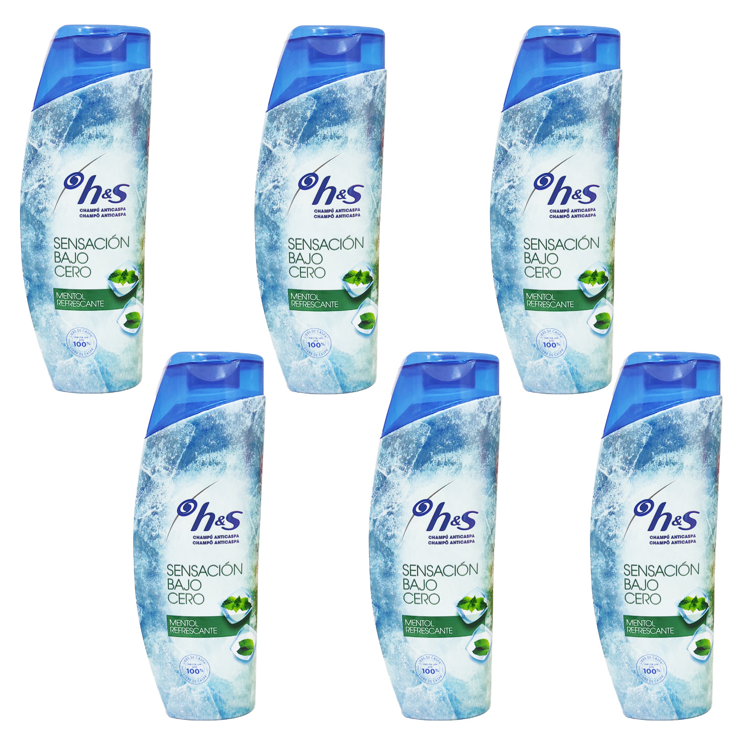 6x Head & Shoulders Shampoo Anti Dandruff Mentol Fresh  á 360ml=2160ml