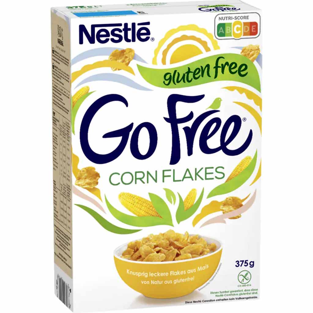 Nestle Go Free Corn Flakes 375g MHD:30.3.23