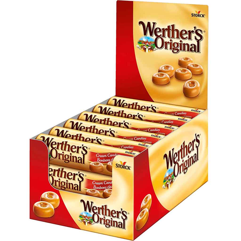 24x Werthers Original Sahnebonbons á 50g=1200g MHD:30.4.22