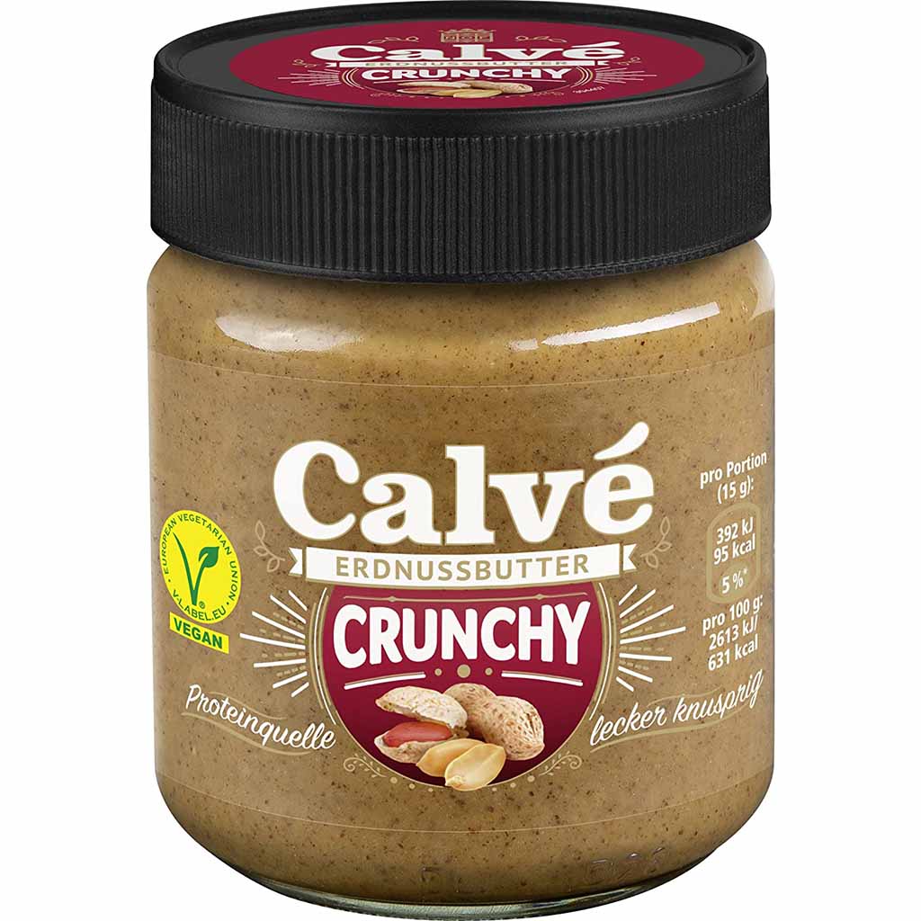 Calve Erdnussbutter crunchy 210g MHD:4.11.23