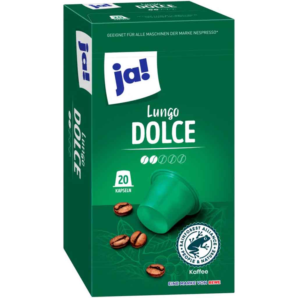 ja! Lungo Dolce 20 Kapseln 100g MHD:7.9.24
