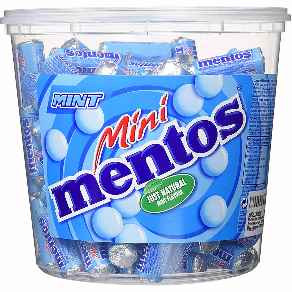 mentos Mini Mint 120x10,5g=1260g MHD:30.8.26