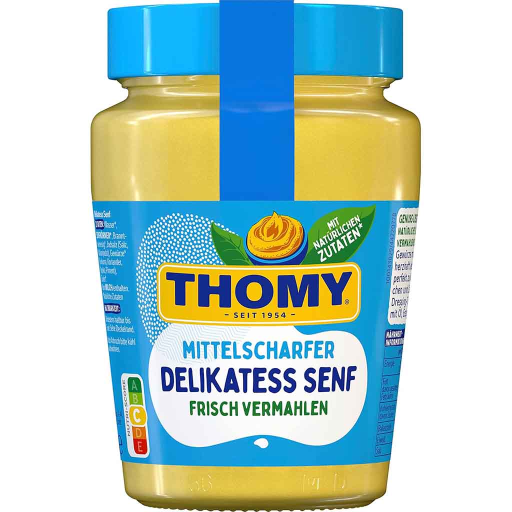 Thomy Delikatess Senf Mittelscharf 250ml MHD:30.3.24