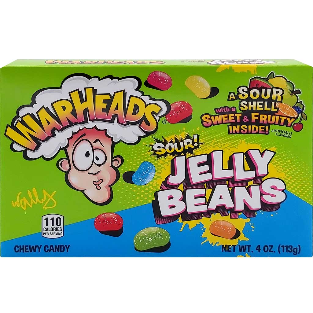 Warheads Sour Jelly Beans 113g