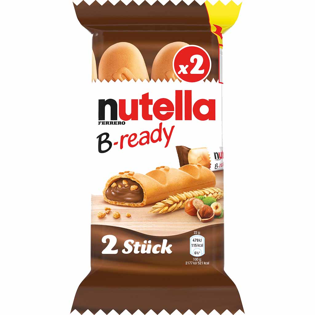 Nutella B-Ready 24er Box (24x2er)=1056g MHD:3.3.21