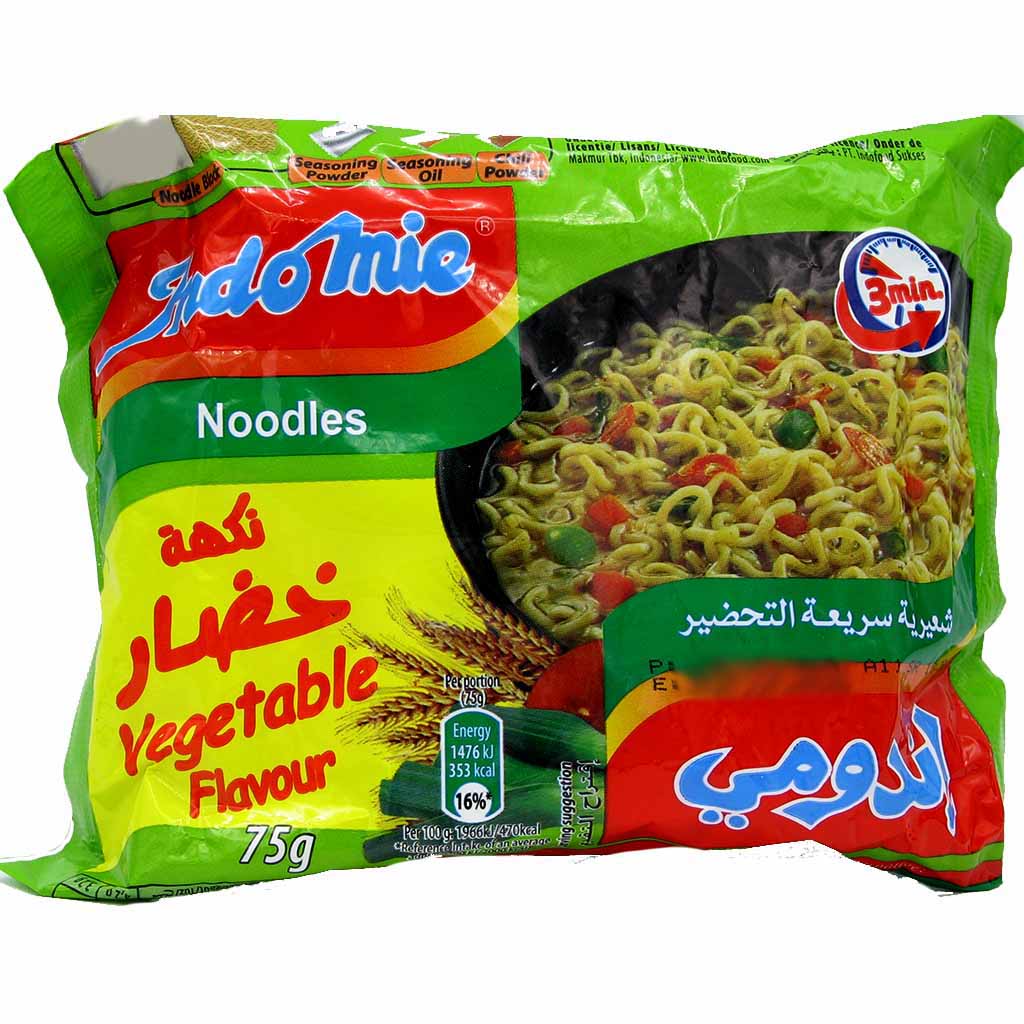 Indomie Instant Nudelsuppe mit Gemüsegeschmack 75g  3kg