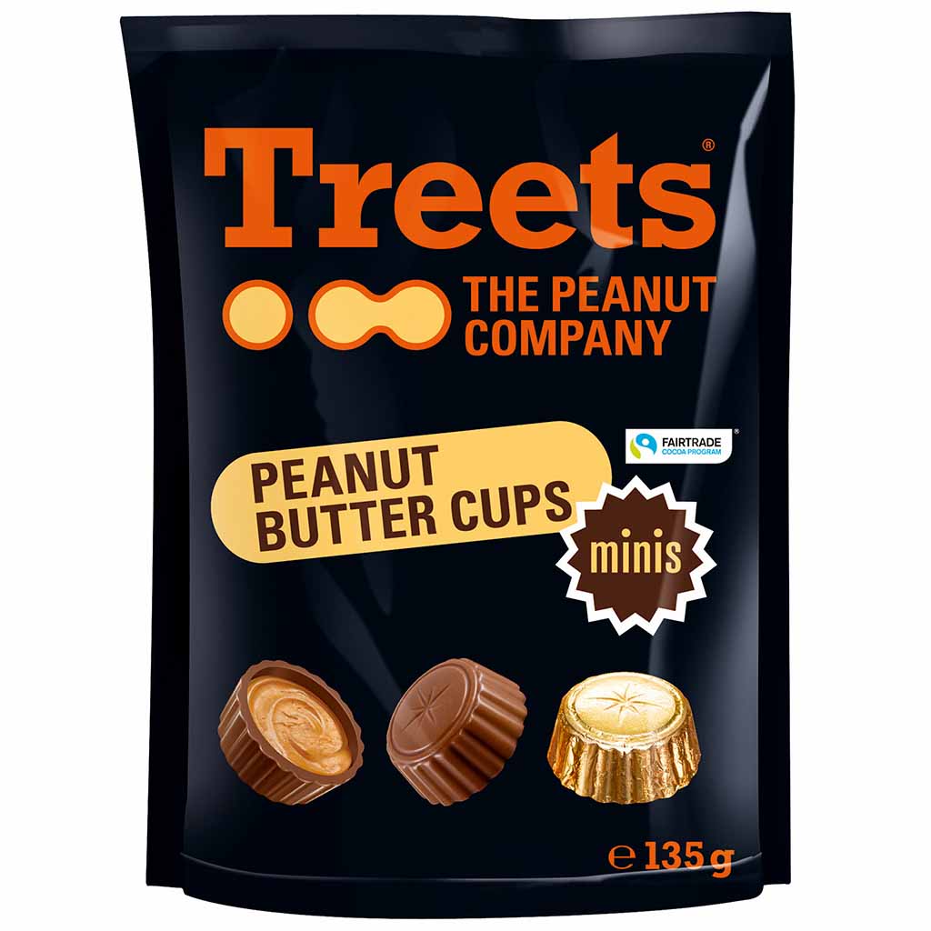Treets Peanut Butter Cups minis 135g MHD:15.1.25