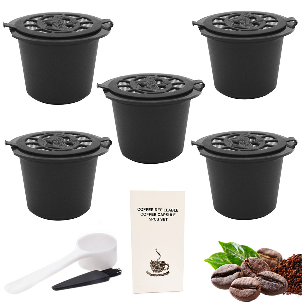 5 x wiederverwendbare Nespresso-Kaffeekapseln
