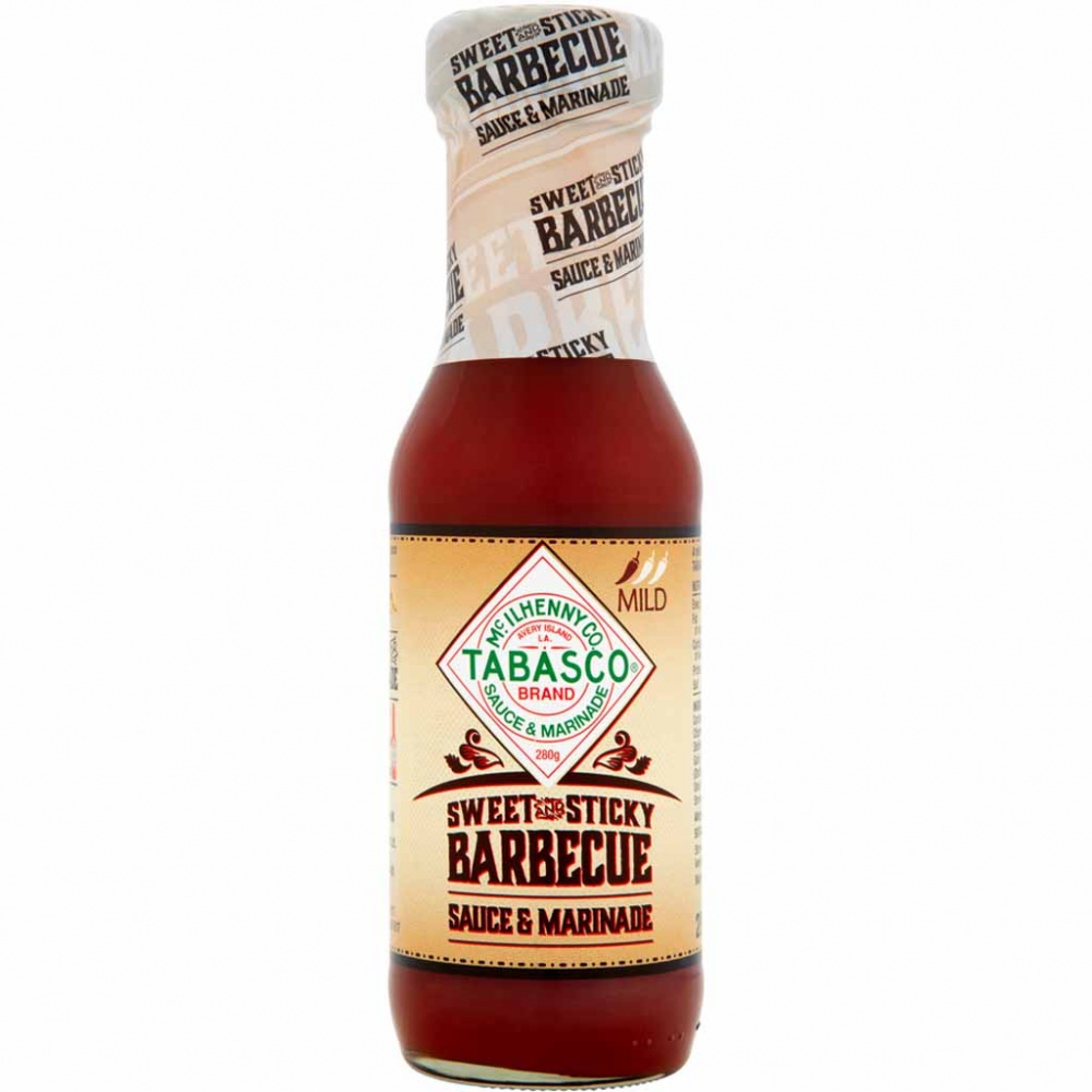 6x Tabasco Sweet & Sticky Barbecue Sauce & Marinade á 280g=1680g MHD:3/20