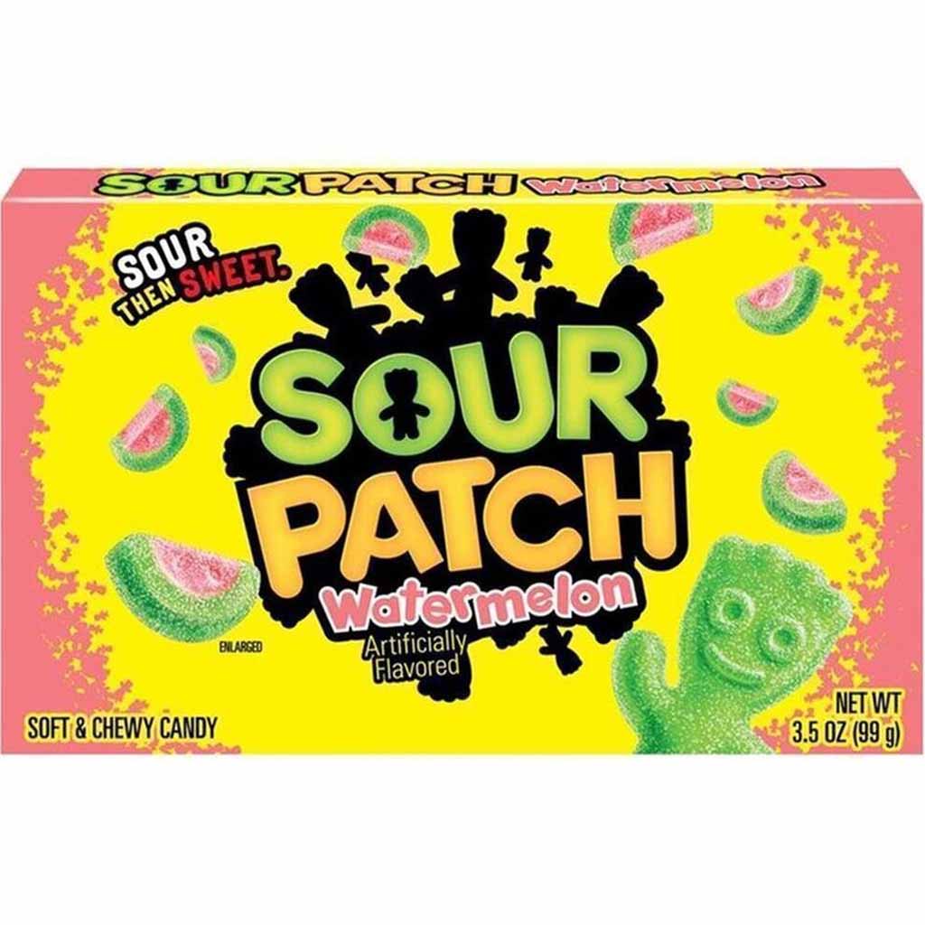 Sour Patch Kids Watermelon saure Fruchtgummi Wassermelone 99g MHD:27.7.24