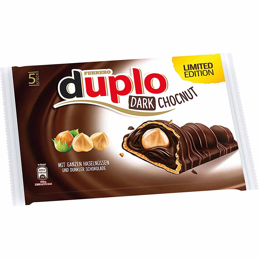 Ferrero Duplo Chocnut Dark 5 Riegel 130g MHD:19.5.23