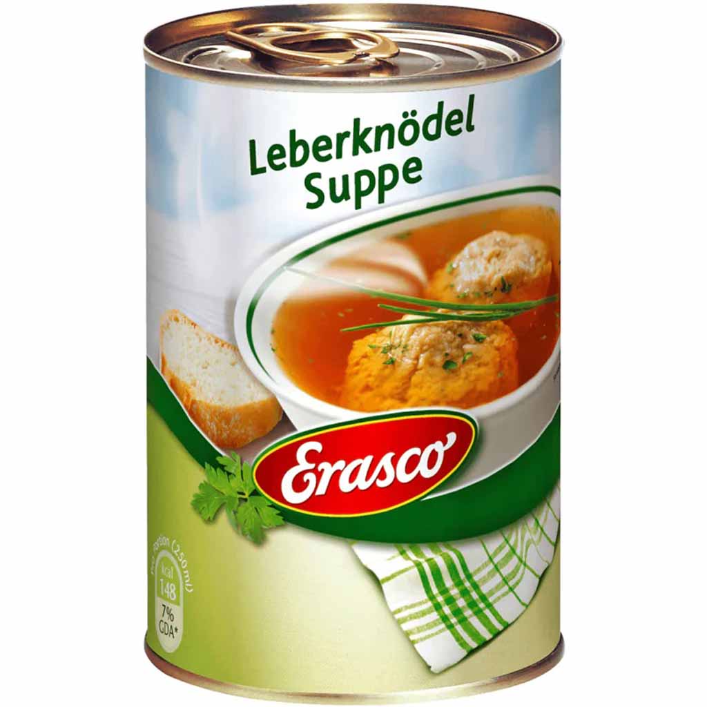 Erasco Suppen Leberknödel Suppe 395ml MHD:30.12.27