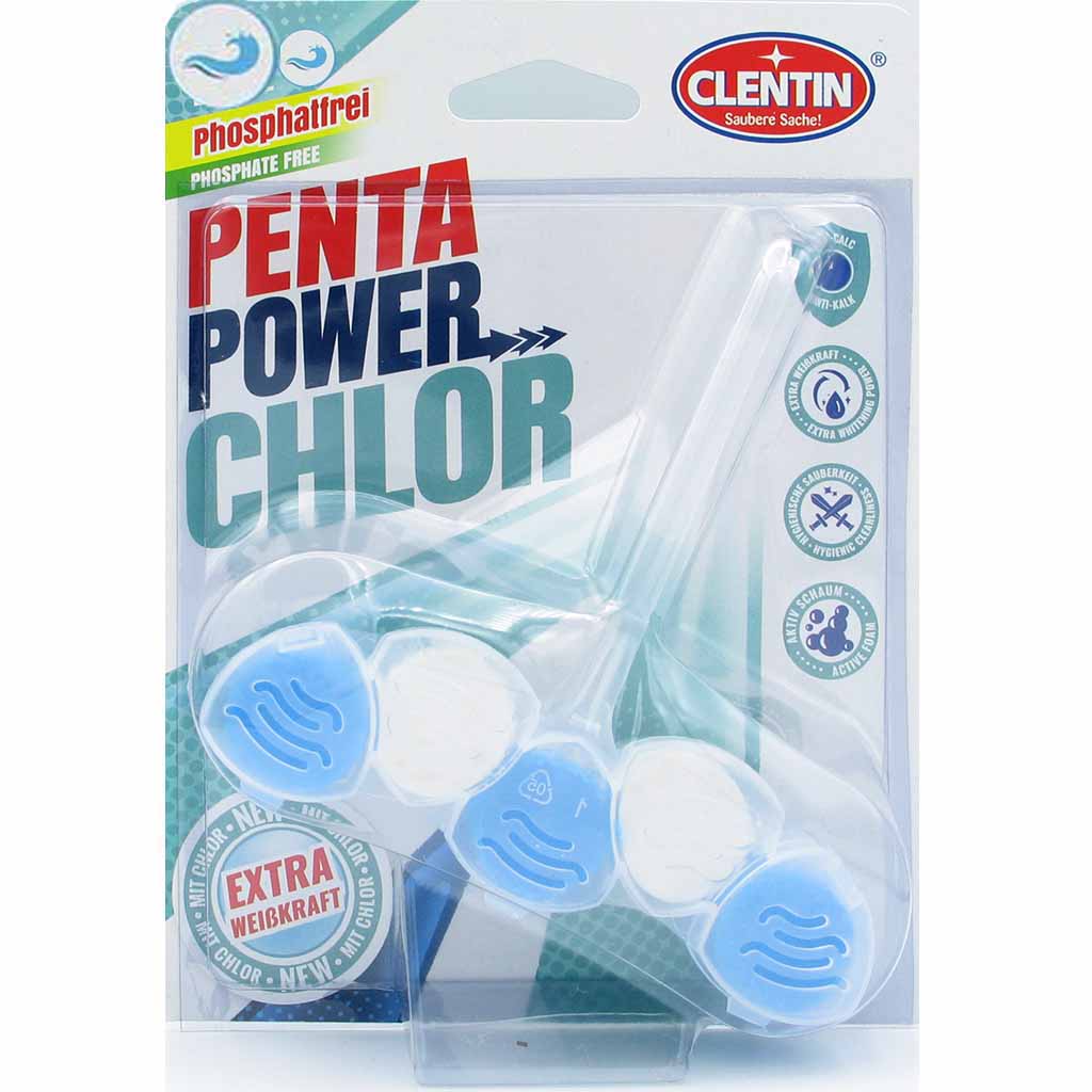10x Penta-Power Chlor WC-Erfrischer OZEAN á 50g=500g