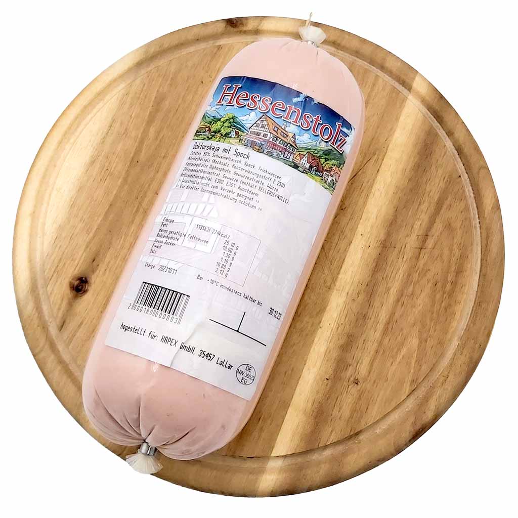 Hessenstolz Doktorskaja mit Speck 800g front