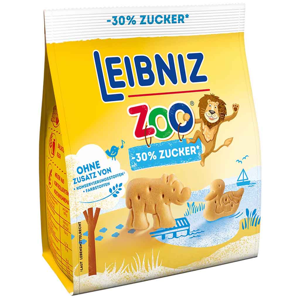 Leibniz Zoo -30% Zucker 125g MHD:1.9.22