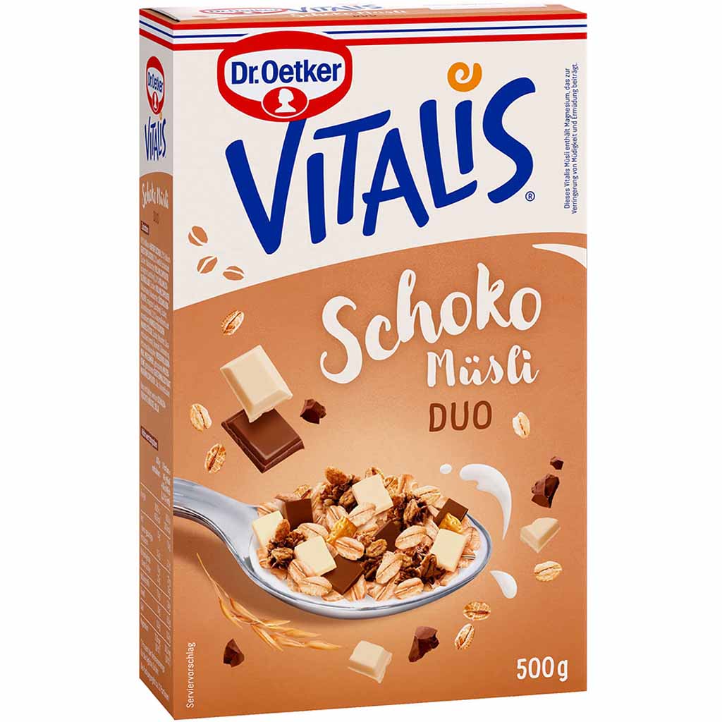 Dr.Oetker VITALIS SchokoDuo Müsli 500g MHD:30.10.24