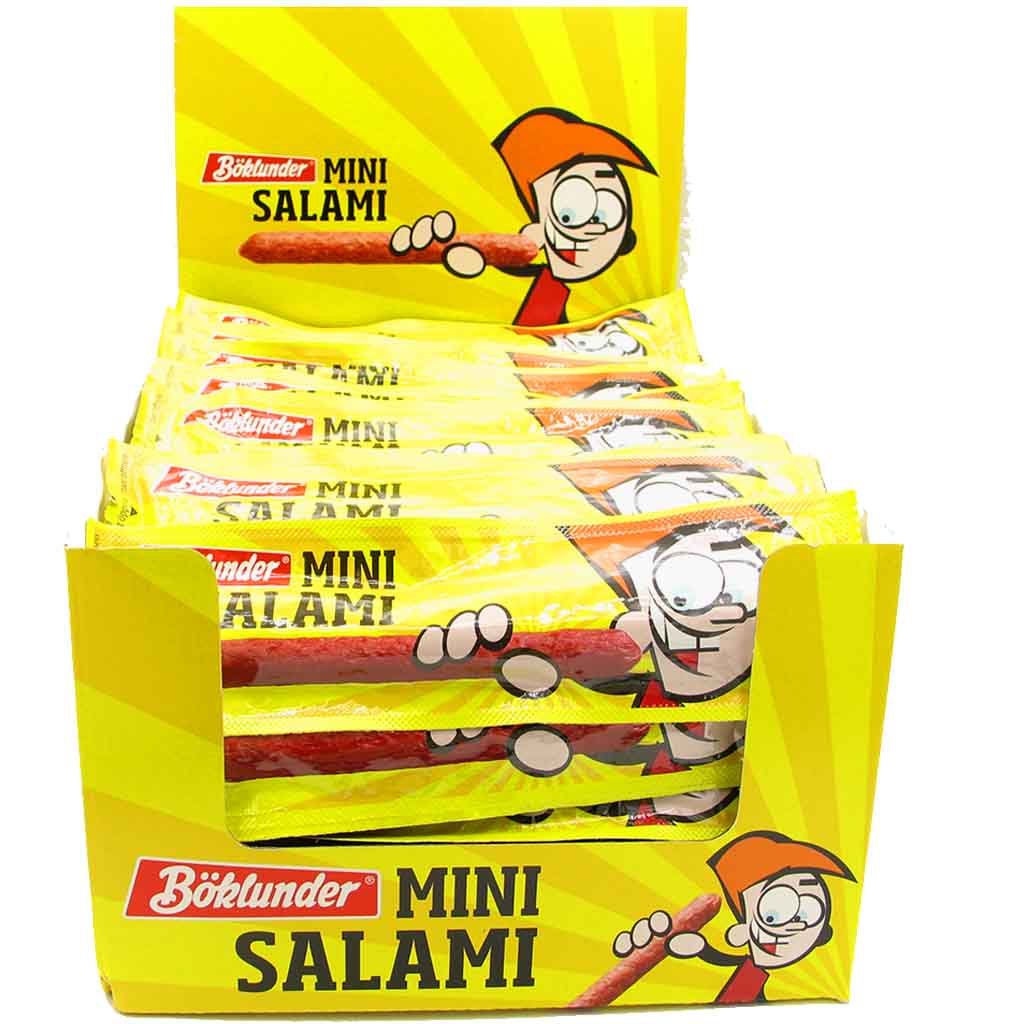 Böklunder Minisalami 40 x 25g = 1000g im Thekendisplay EAN 4000404807010