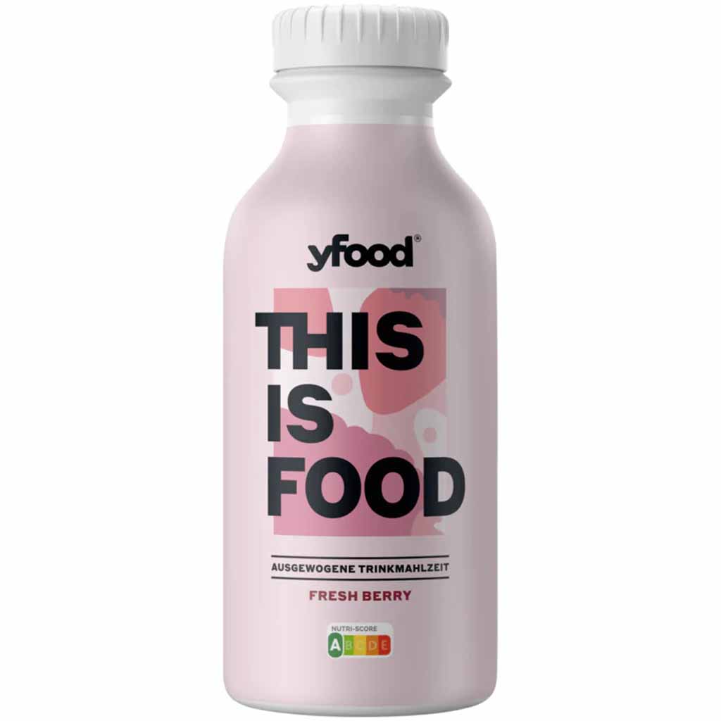 6x yFood Trinkmahlzeit Fresh Berry á 500ml=3L MHD:19.4.25