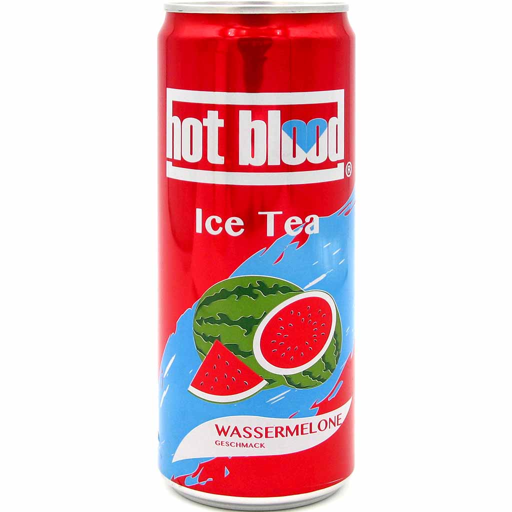 hot blood Ice Tea Wassermelone Dosen 24 x 330ml 