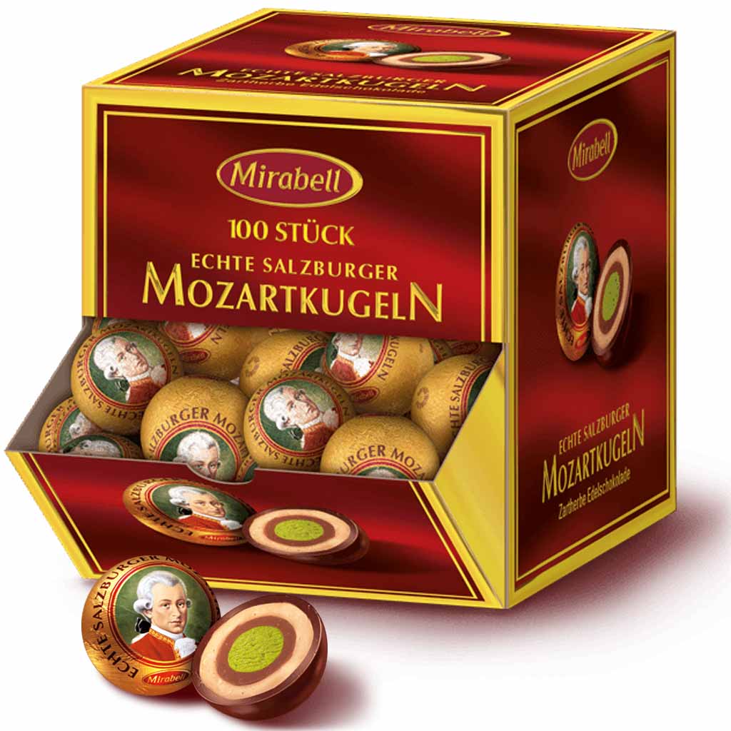 Mirabell Mozartkugeln 100er Karton 1700g MHD:5.5.23