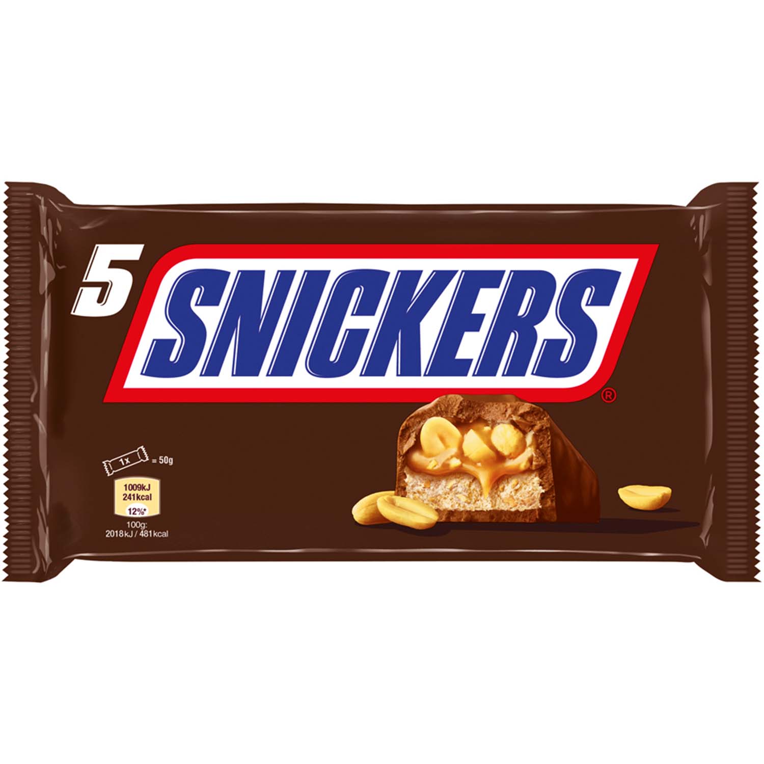 Snickers Schokoriegel 5x50g=250g MHD:5.1.25