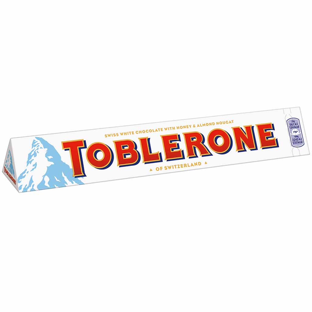Toblerone White Schokolade mit Honig & Mandelnougat 360g MHD:3.2.22