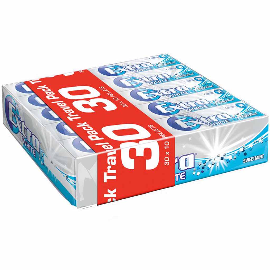 Wrigleys Extra White Sweet Mint Kaugummi Dragees 30x14g=420g MHD:24.6.21