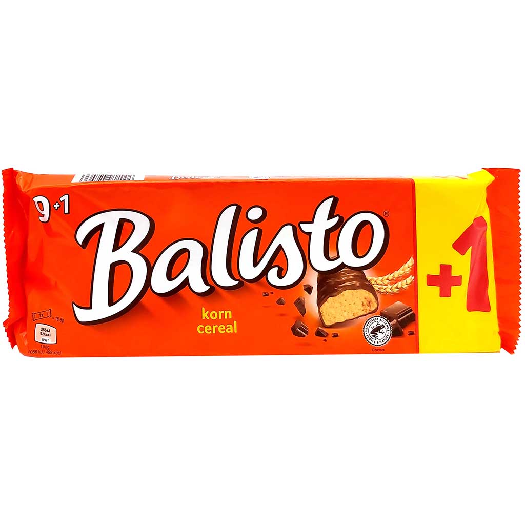 Balisto Korn Cereal Riegel á 10x 18,5g=185g MHD:16.10.22