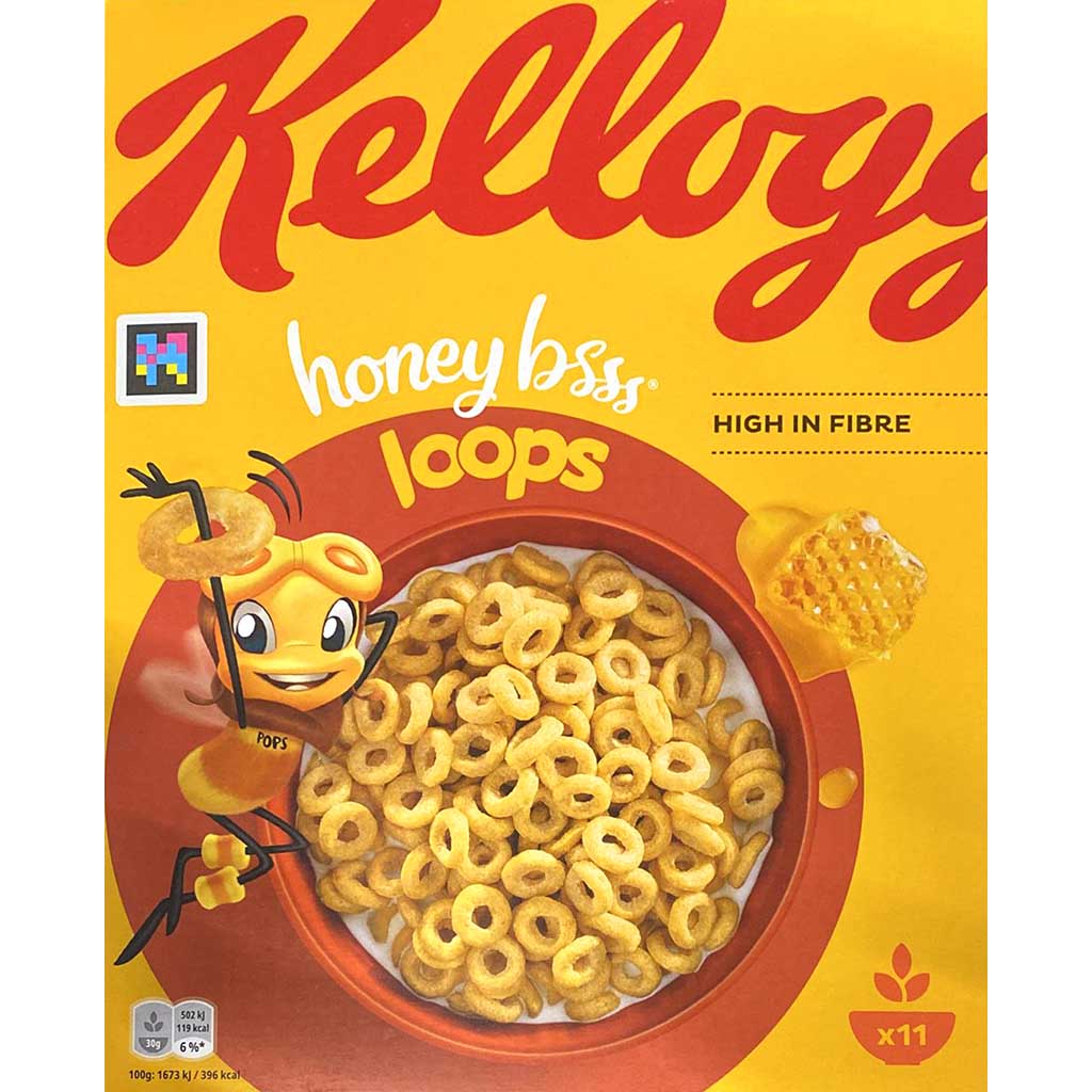 Kelloggs Honey bsss Loops 330g MHD:1.6.24