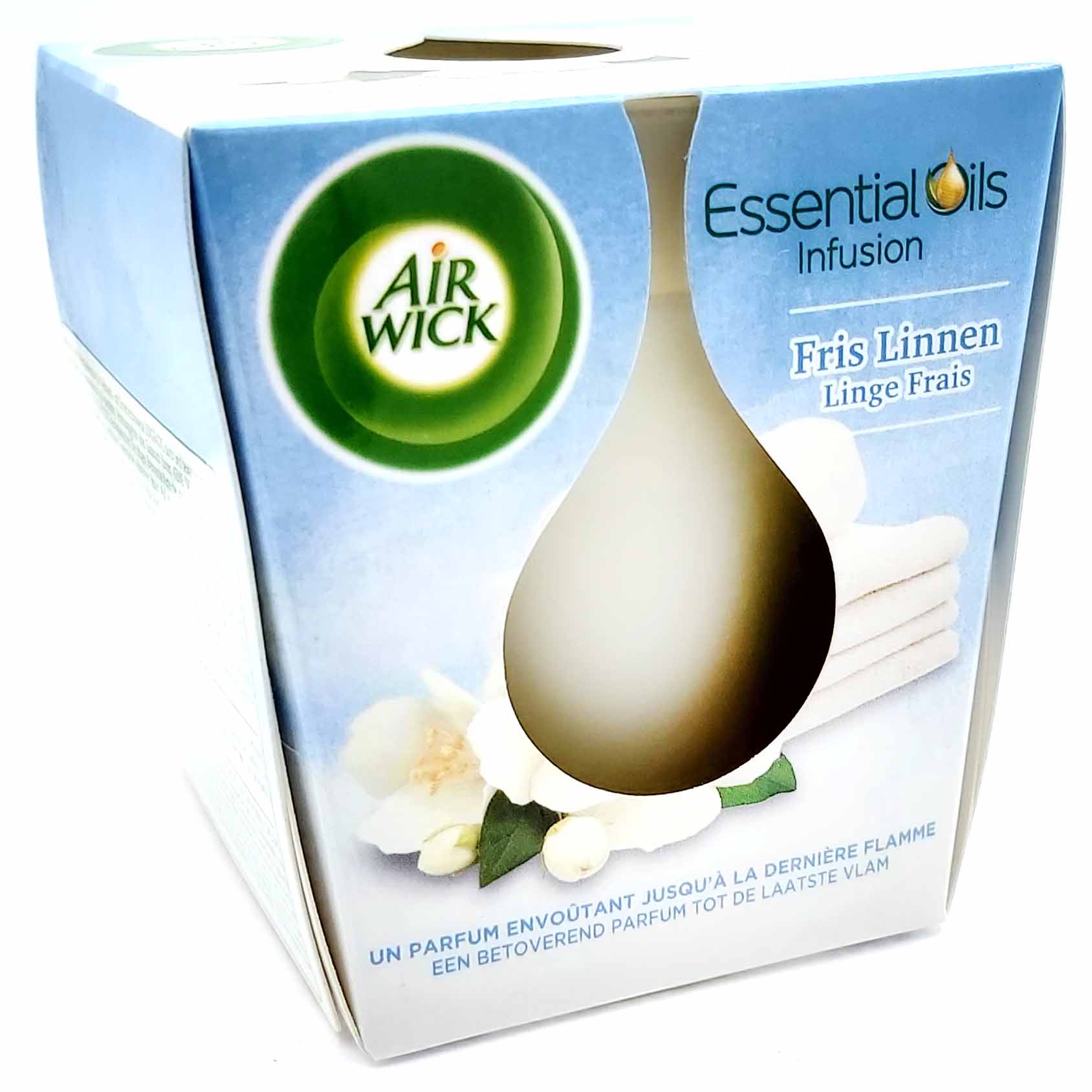 6x Air Wick Duftkerze frisches Leinen 6x105g  Duft wie frische Wäsche
