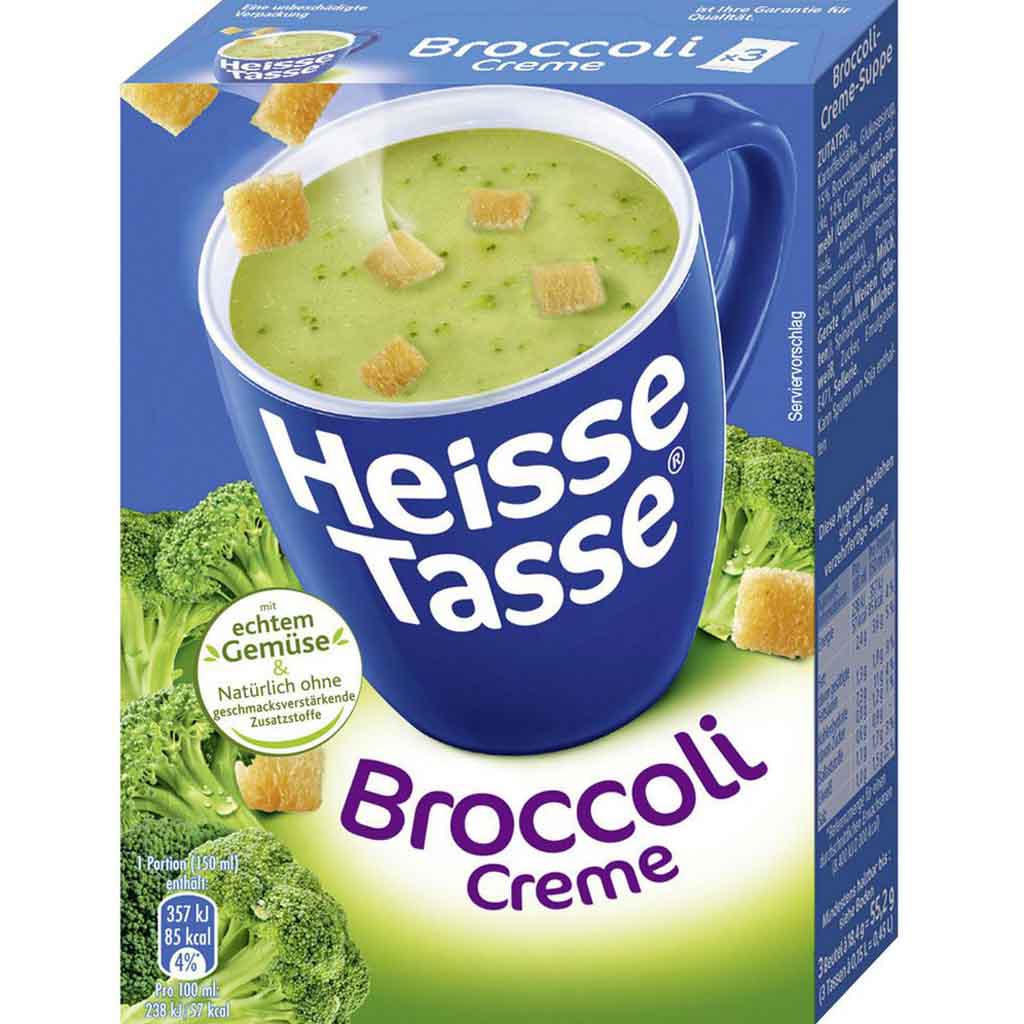 12x Erasco Heisse Tasse Broccoli Creme á 55,2g=662,4g MHD:28.1.25
