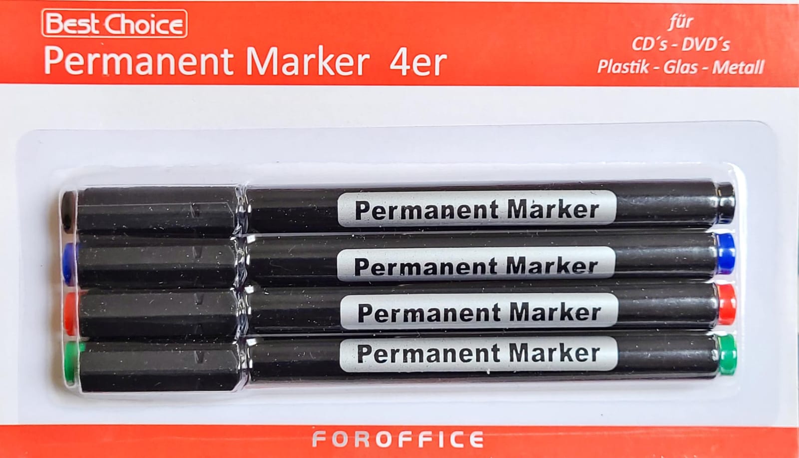 Best Choice Permanent Marker 4er Packung