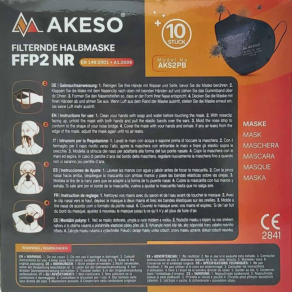 FFP2_NR_Filternde_Halbmaske_10er_Pack_Schwarz_Makeso_back 10x FFP2 Atemschutzmaske schwarz CE2841