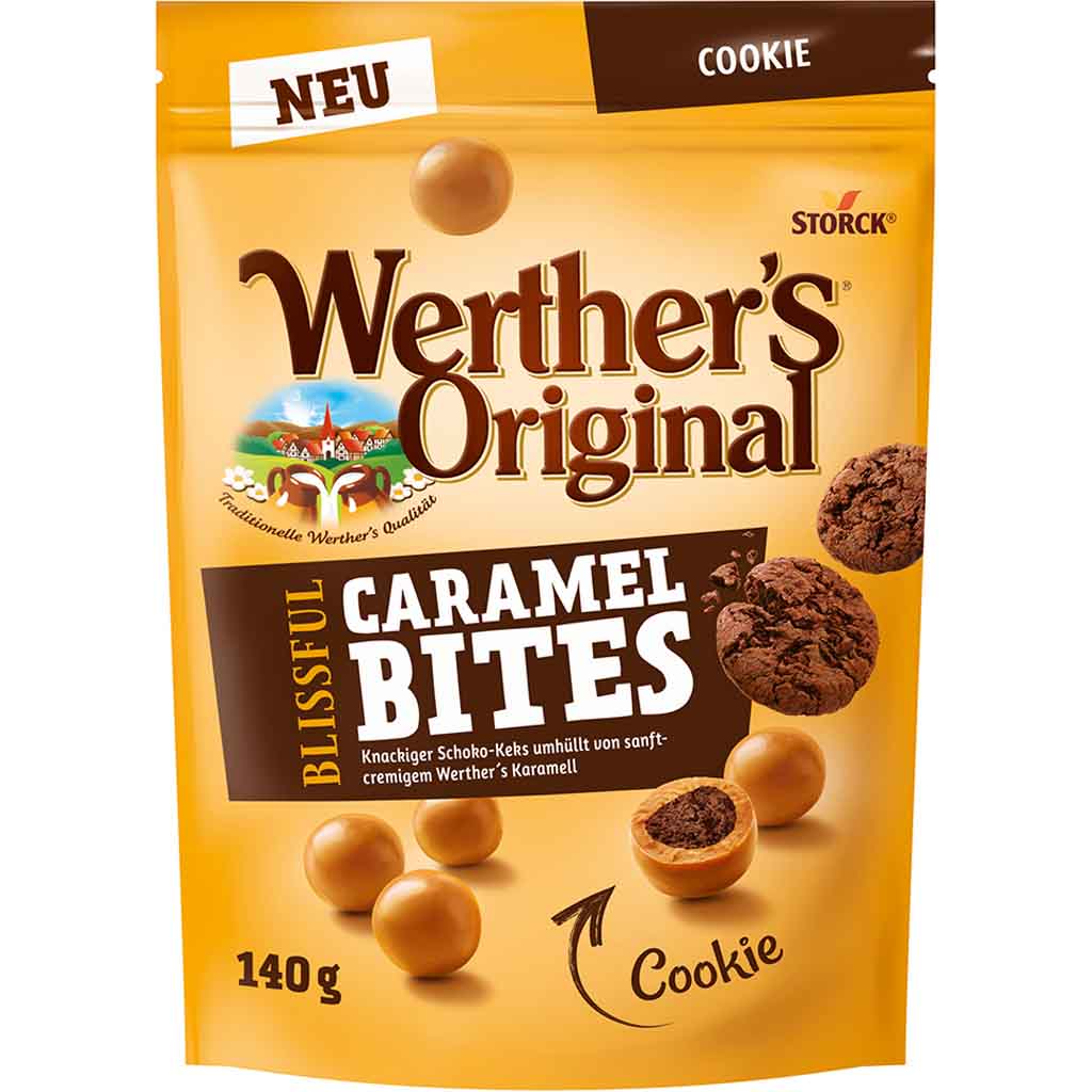 Werthers Original Caramel Bites Cookie 140g, 