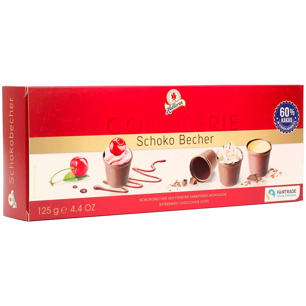 Halloren Confiserie Schoko Becher 125g MHD:17.4.24