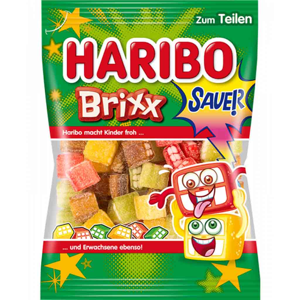 Haribo Brixx Sauer 200g MHD:30.8.23