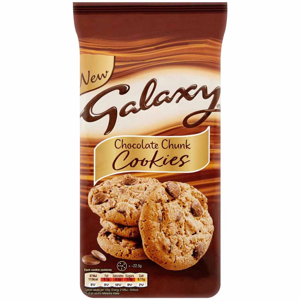 Galaxy Chocolate Chunk Cookies 180g MHD:11.9.21