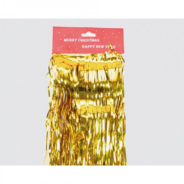 Lametta Folienstreifen gold 47cm zur Deko