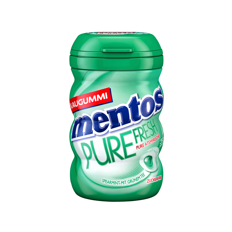Mentos Gum Pure Fresh Spearmint zuckerfrei 6x 35er Kaugummi Dose 70g