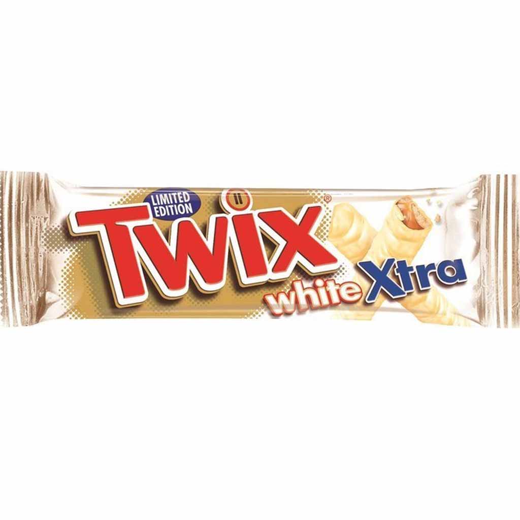 30x Twix white Xtra Doppelriegel á 75g=2250g MHD:15.9.24