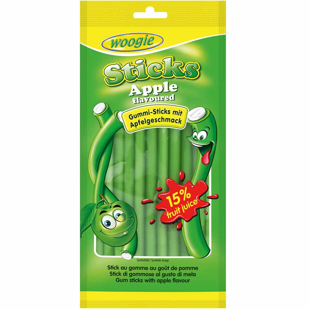 Woogie Apple Sticks mit Füllung 85g MHD:12.7.23