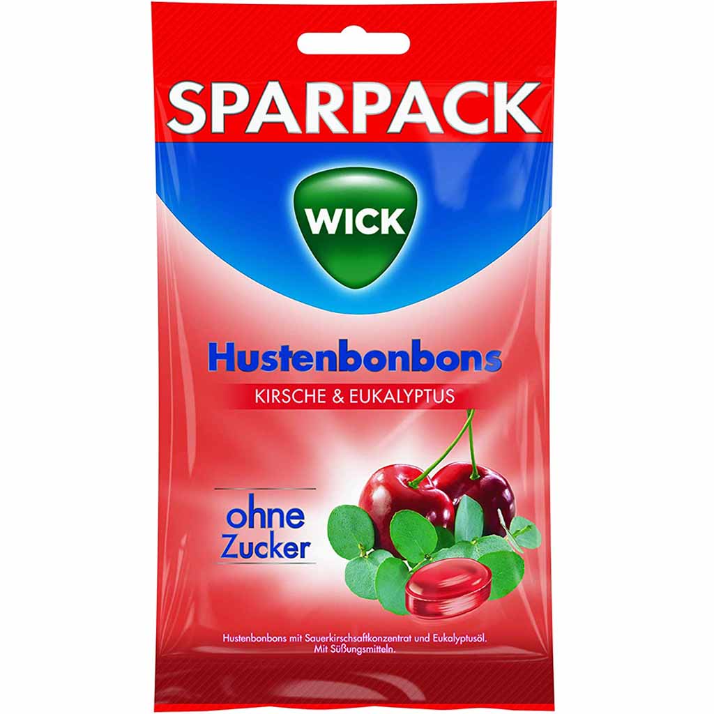 12x Wick Kirsche & Eukalyptus zuckerfrei im Vorteilspack á 115g=1380g MHD:8/19
