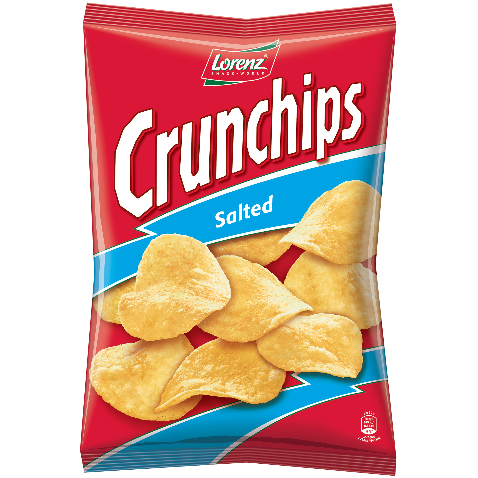 Lorenz Crunchips Salted 175g