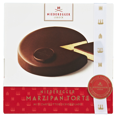 Marzipan Torte von Niederegger Zartbitter 390g MHD:15.2.25