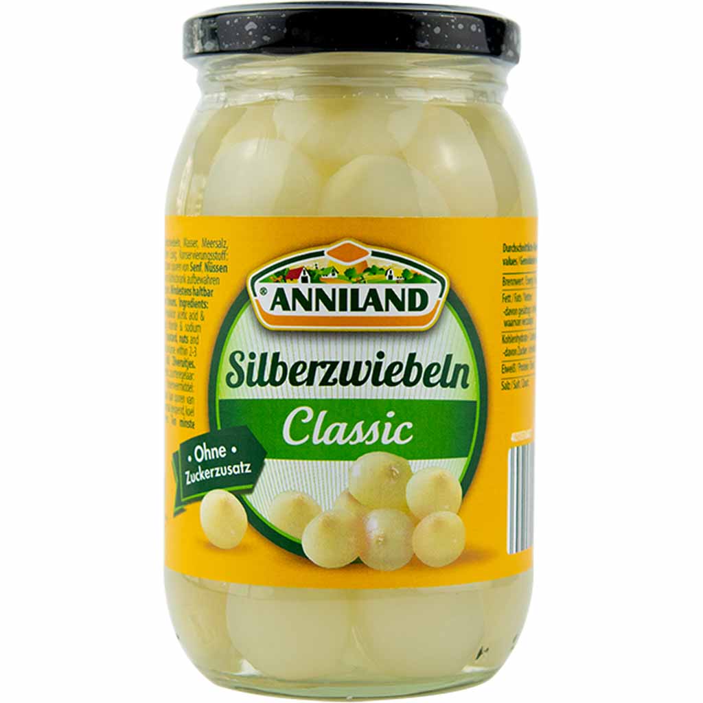 Anniland Silberzwiebeln Classic 220g MHD:9.6.25