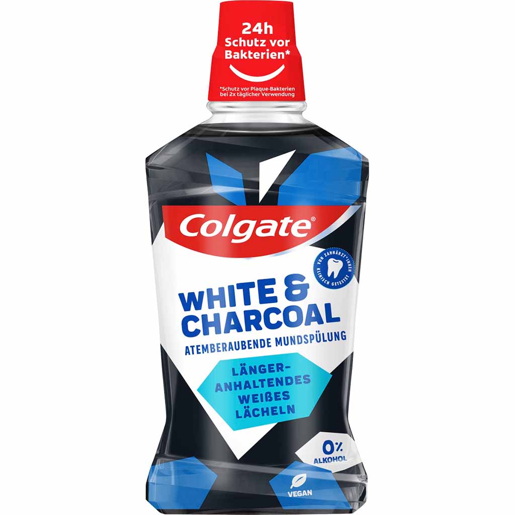 Colgate Mundspülung White & Charcoal 500ml