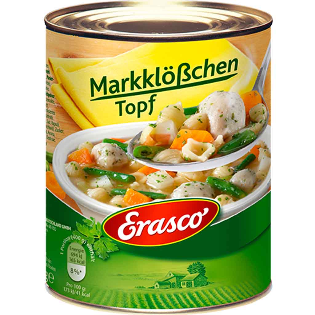 Erasco Eintopf Markklößchen Topf 800g MHD:30.12.26
